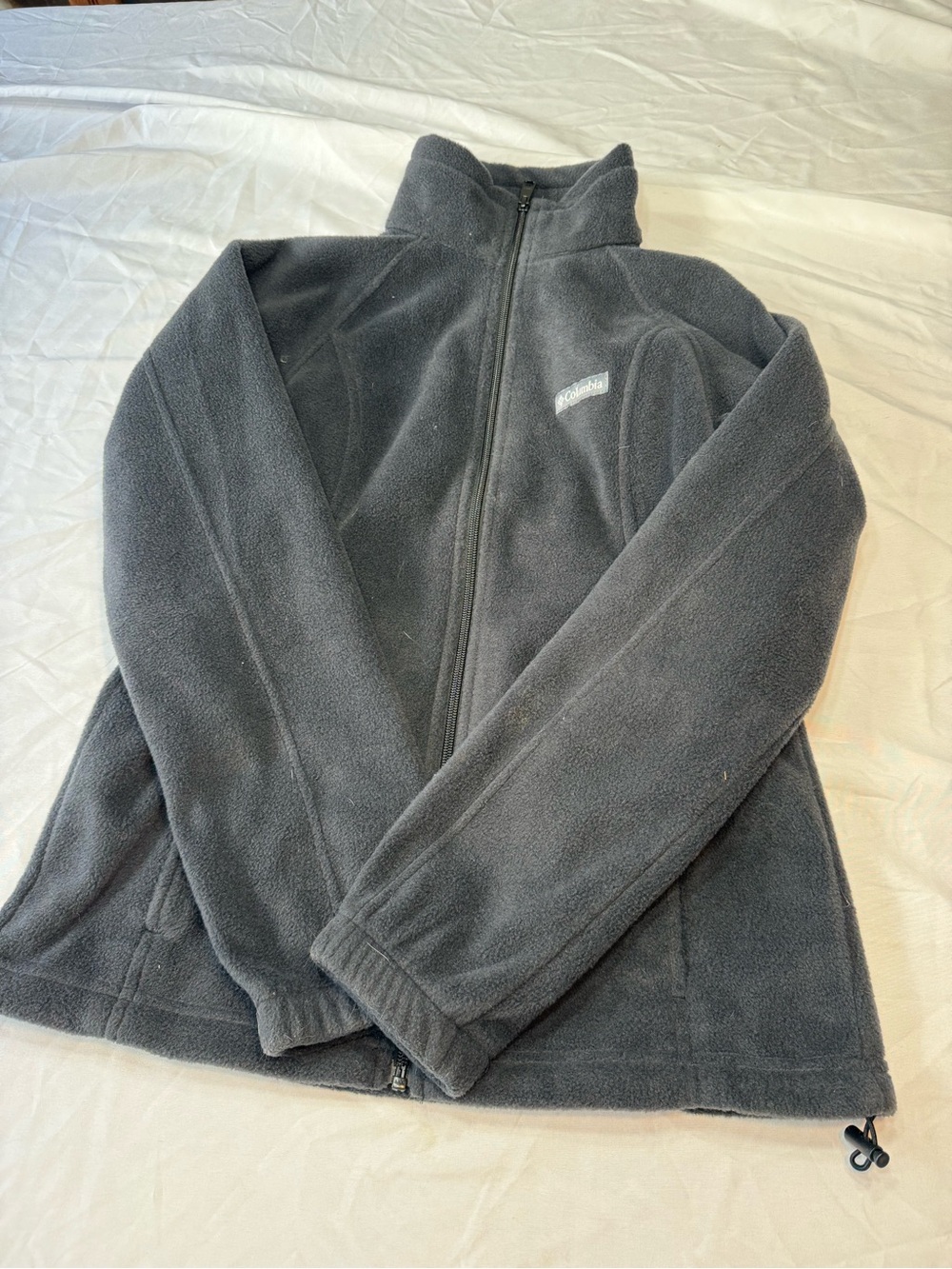 Columbia Men's Charcoal Gray Full-Zip Fleece Jacket